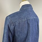 Harley Davidson Women's Denim Button Up Shirt Blue Dark Wash Biker Size M Size M Photo 6