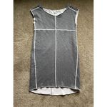 Lacoste Pierre Argent Lurex Grey Sweatshirt Dress Size 42 / Large Photo 1