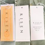 NWT Risen Olive Denim Maxi Skirt Size 1XL High Rise Stretch Midi Long Jean Skirt Green Photo 9