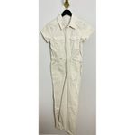 Good American Fit For Success Palazzo Jumpsuit in Ecru Size Small Photo 2