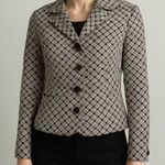Ann Taylor  LOFT Petites Linen Blend Patterned‎ Blazer Photo 0