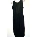 Misha Collection Women's Black Majorie Open Back Cross Straps Midi Dress Size 8 Photo 6