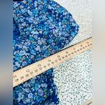 Wild Fable   Royal blu puff short sleeve floral print crop top size S like new Photo 7