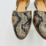 Madewell Marisa d'Orsay Flat Snakeskin Embossed Leather Size 6 Photo 2