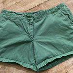 J.Crew Low Fit Women’s Size 8 100% Cotton Moss Green Chino Shorts Photo 0