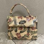 RARE Osprey LONDON By Graeme Ellisdon FLORAL Leather HANDBAG VINTGE retro EUC Photo 13