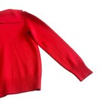 St. John Sport Red Pullover Sweater Anchor Embroidered Wool Size Medium Women's Photo 9