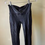 Spanx Faux Leather Leggings Black High Rise Control Waist Shaping Pants Medium Photo 1