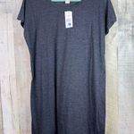 Derek Heart Size Small Gray Short Cap Sleeves Crewneck 1 Pocket T-Shirt … Photo 0