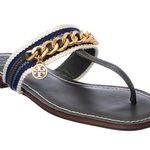 Tory Burch New! Mini Benton Chain Thong Sandals in Poblano, Size 6 $278 Photo 0
