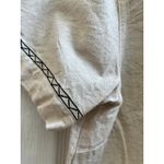 Cabin creek  Linen Blend Zebra Embroidered Button Front Waist Tie Top Large Y2K Photo 3