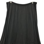 Soft Surroundings  Women Maxi Skirt PL Black Tiered Fringe Boho Festival Artwear Photo 2