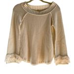 Altar'd State Altar’d State Sweater Thermal Long Sleeve Top with Fringe Small Photo 0