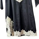 VTG. Fredrick’s of Hollywood Kimono Sleeve Lace trimmed Mini Dress. SZ.XS Black Photo 3