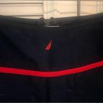 Nautica Vintage Navy Blue and Red Swim Board Shorts Women’s Size L Photo 5
