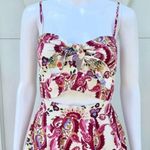 Caroline Constas 2 Piece Linen Blend Cropped Top & Midi Skirt Women's Medium NWT Pink Photo 6