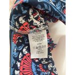 LOFT Fan Floral Light Pink Crewneck Blouse Short Sleeve Lightweight Top Sz S Photo 7