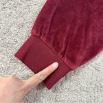 Gap Women’s Velour Jogger Pants Pull On Mid Rise Loungewear in Burgundy S Photo 16