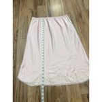 Victoria's Secret  Vintage Pink Half Slip Skirt Lace Trim Size Large Photo 4