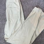 Pretty Little Thing Cream Leather Pants Photo 2