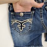 Rock Revival  Distressed Denim Blue Women's Shorts Photo 8