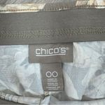 Chico's Tropical Print Crop Cargo Pants Tan Yellow XS 2 Cotton Twill Pull On Photo 7