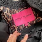 Betsey Johnson  Black Scallop Trim Jacket Women's Size M DAMGED BELT LOOPs Photo 8