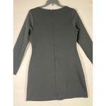 WIHOLL Long Sleeve Women Dress Boat Neck Zip Back Mini Bodycon Fitted Black XL Photo 1