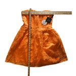 Jack by BB Dakota Orange Strapless Eyelet Dress Size 4 NWT Photo 1