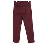 Lucky Brand  Hi-Rise Ankle Maroon Denim Jeans Size 29 Photo 4