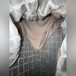 Silver and Nude Women's Skirt Photo 5