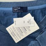 Gap  NWT Size XXL Blue - Chenille Logo Crew Neckline Sweatshirt Top Photo 5