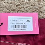 Edikted  Moss Faux Leather Lace Up Corset in burgundy  Photo 4