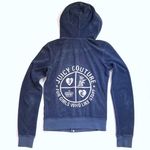 Juicy Couture  S Vintage Terry Cloth Hoodie Full-Zip Track Sweat Jacket Y2K 2000s Photo 1