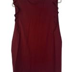 THE UPSIDE Logo Frill Muscle Tee Shirt Tank Maroon Ruffle Arrow Sleeveless 12 Red Photo 8