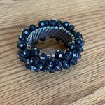 Vintage Jet BlackCrystal Stretch Bracelet Black Photo 0