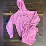 Champion  X KNC Beauty Pink Rhinestone Sweat Set All Natural Hoodie - Sz M 🧡🎀 Photo 3