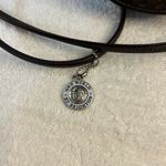 Brighton Vintage One World Leather Shoulder Crossbody Bag Brown Woven Photo 2