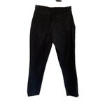 We Wore What  The Danielle Crystal Straight Jeans in Black 27 Womens Denim Pants Photo 8
