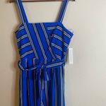 Emma & Michelle NWT Emma & Michele Blue Stripe Sleeveless Jumpsuit Women’s Size 12 Photo 3