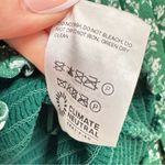 Reformation Green Ditsy Floral Smocked Blouse Womens M Summer Sheer Sleeve Boho Photo 6