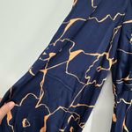 ASTR the Label size Small Navy Print Maxi Dress Abstract Floral Print Photo 6