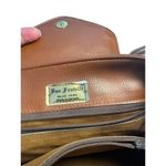 Due Fratelli Milan Brown Striped Shoulder Bag Purse 11x13 SKU 7006 Orange Photo 8