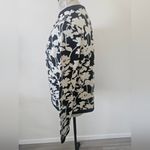 Amber Sun Flower Black And White Beaded Cardigan Sweater Cardigan sz M Size M Photo 3