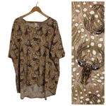 LuLaRoe Plus Size Deer/Elk Print Irma Tunic Top Size 3X Photo 1