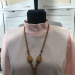 Vintage 90s Oversized Light Pink Blouse Mock Neck Medium Photo 10