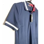 NEW G/Fore Contrast Collar Polo Dress S Twilight Tech Pique Womens Golf Size XS Blue Photo 4