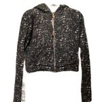 Frank & Eileen Rare Graphic Doodle Patterned Grey Hoodie Silver Photo 1