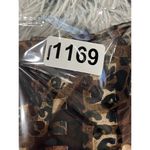 Semi Sheer Scarf Animal Print‎ Tiger Leopard Brown Neutral 58x13. Photo 3