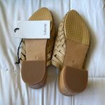 New Liberte Leather Bondi Woven leather Tan Block Heel Mules. Size 9 Photo 10